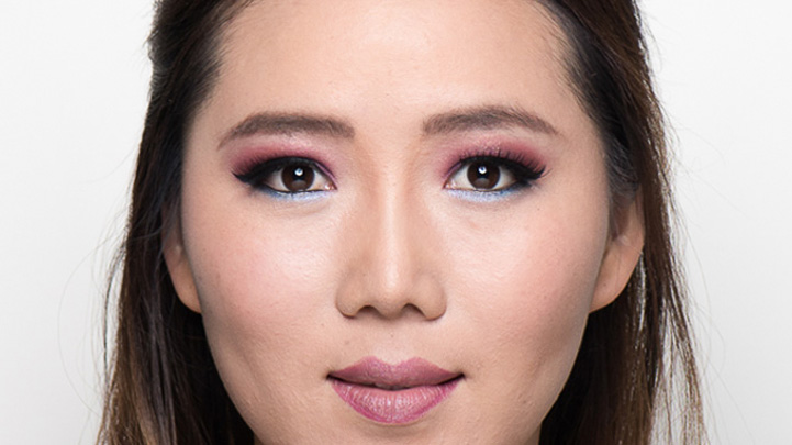 calgary makeup artists Tara shows evening makeup look step by step