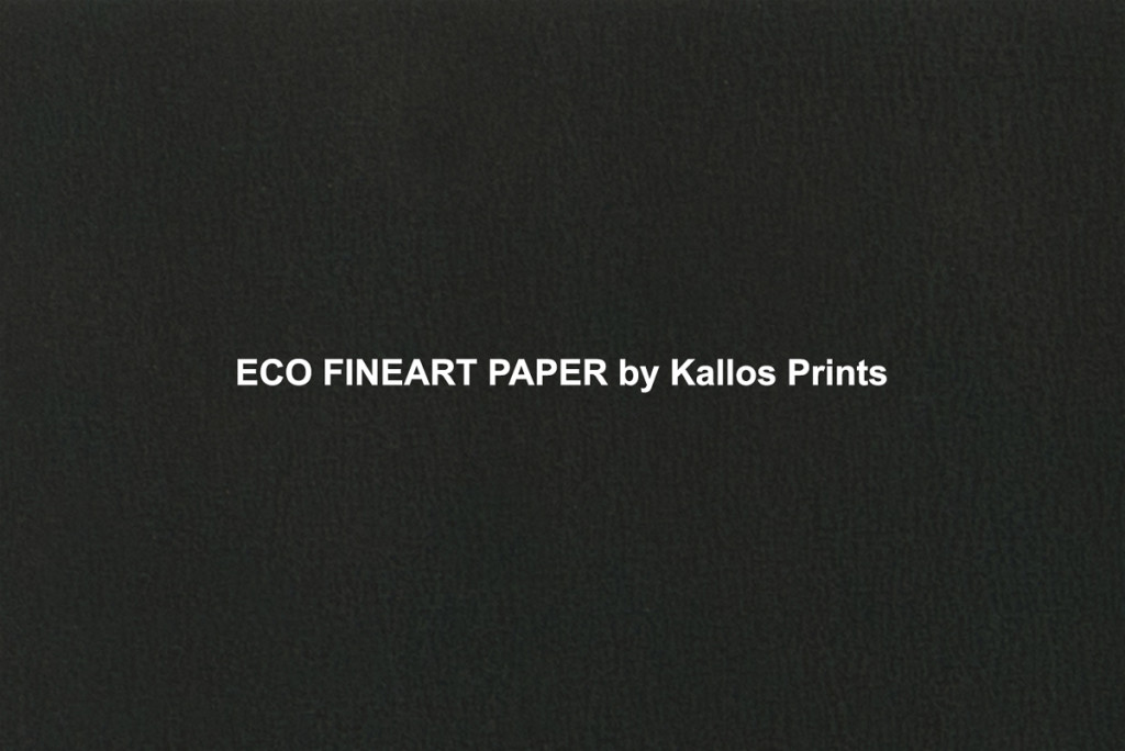 eco fine art photo paper printed black to show texture
