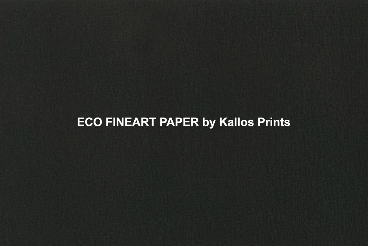 eco fine art photo paper printed black to show texture