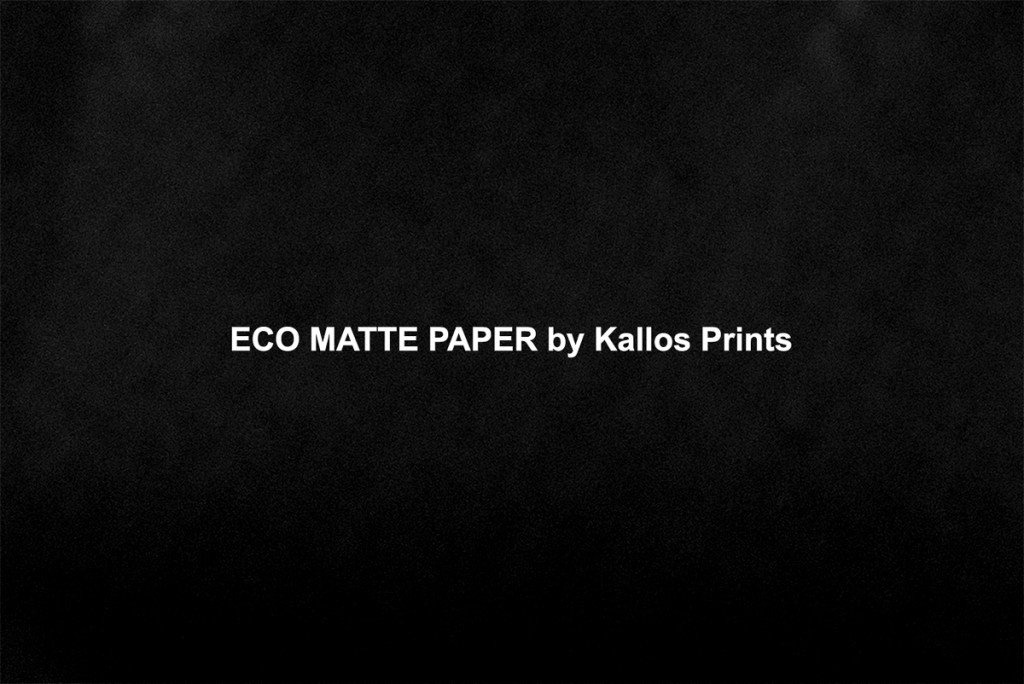 eco matte photo paper by kallos prints, a photo of black printing by calgary wedding photographers kallos photography