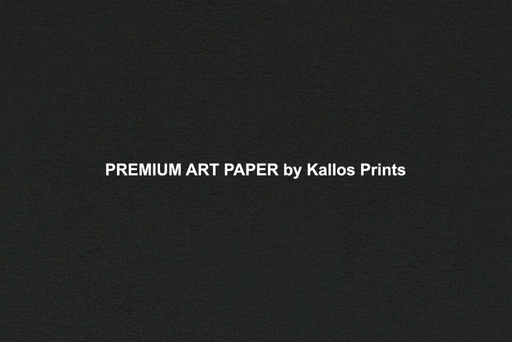Premium Art Photo Papers by Kallos Prints & Kallos Studio, shows texture of paper on black
