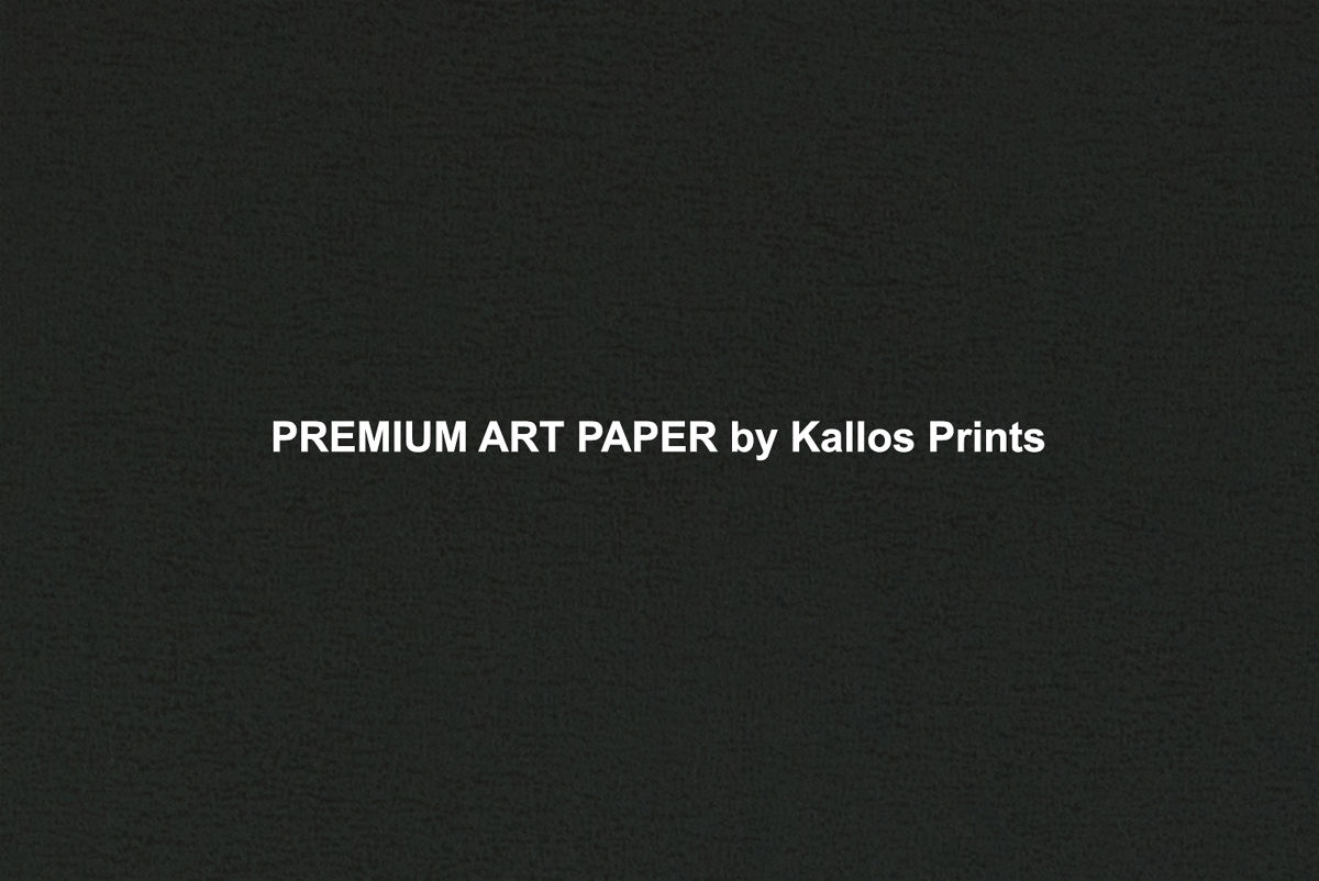 Premium Art Photo Papers by Kallos Prints & Kallos Studio, shows texture of paper on black