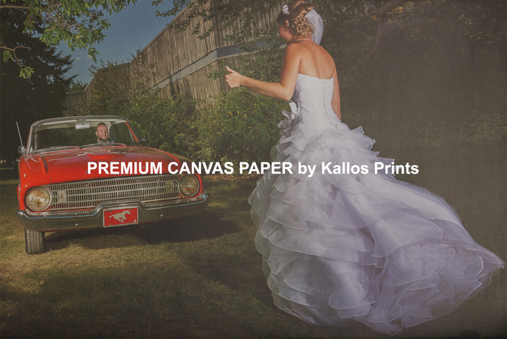 Premium Canvas Paper Photo Printing Paper on Black by Kallos Studio, 100 % cotton base canvas, best printing option, calgary wedding photo
