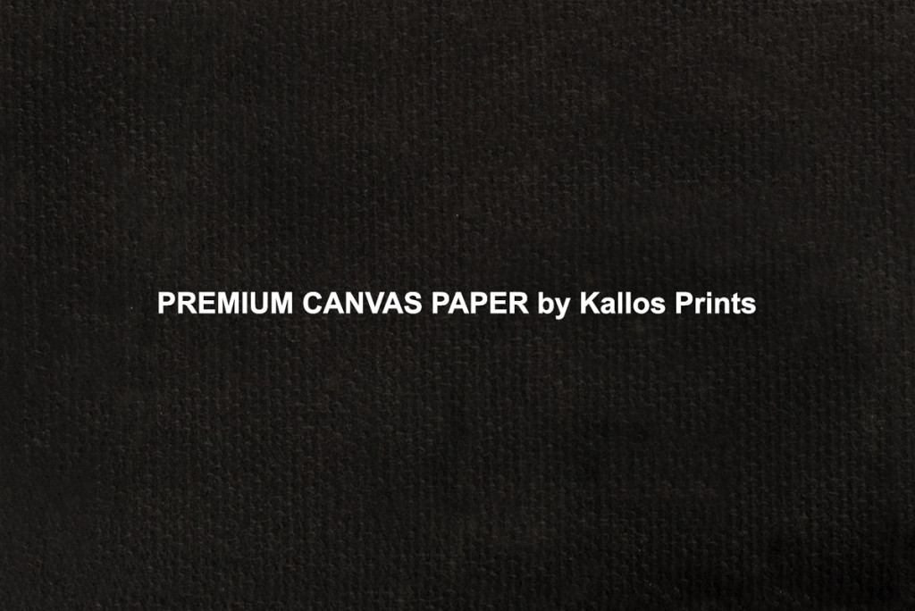 Premium Canvas Paper Photo Printing Paper on Black by Kallos Studio, 100 % cotton base canvas, best printing option, printed black to show texture